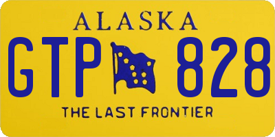 AK license plate GTP828