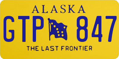 AK license plate GTP847