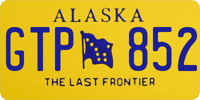 AK license plate GTP852