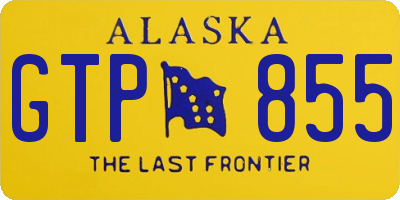 AK license plate GTP855