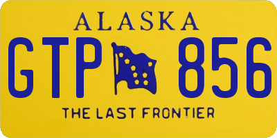 AK license plate GTP856