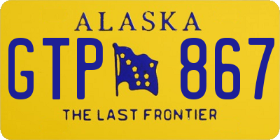 AK license plate GTP867