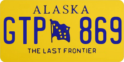 AK license plate GTP869