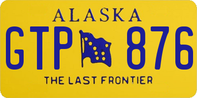 AK license plate GTP876