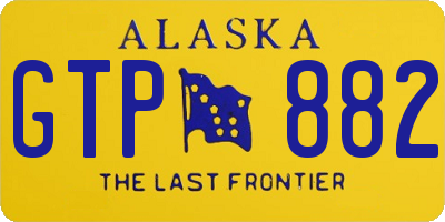 AK license plate GTP882