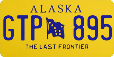 AK license plate GTP895