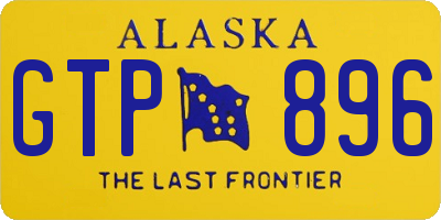AK license plate GTP896