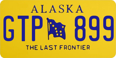 AK license plate GTP899