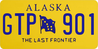 AK license plate GTP901