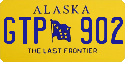 AK license plate GTP902
