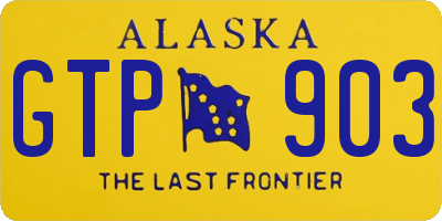 AK license plate GTP903