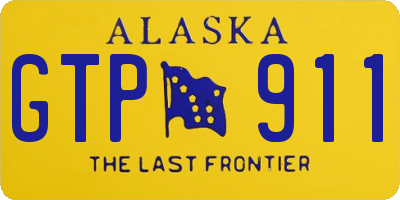 AK license plate GTP911