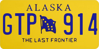 AK license plate GTP914