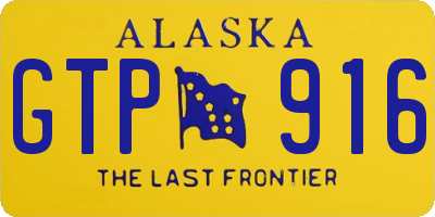 AK license plate GTP916