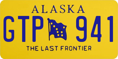 AK license plate GTP941