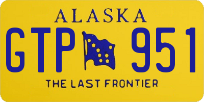 AK license plate GTP951