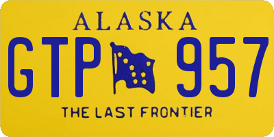 AK license plate GTP957