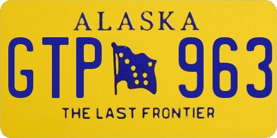 AK license plate GTP963