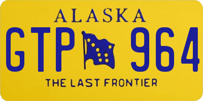 AK license plate GTP964