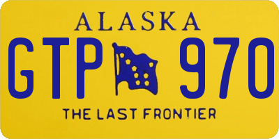 AK license plate GTP970