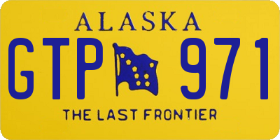 AK license plate GTP971