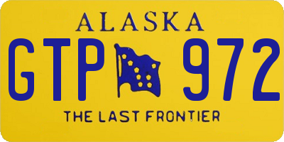 AK license plate GTP972