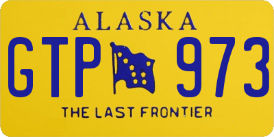 AK license plate GTP973