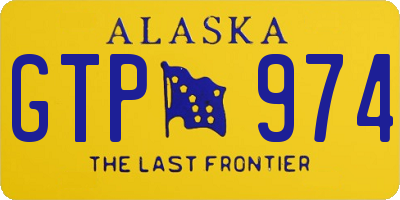 AK license plate GTP974