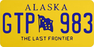 AK license plate GTP983
