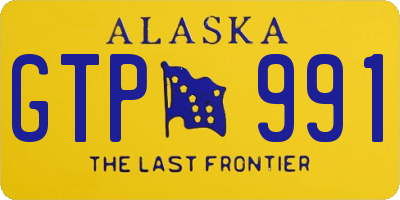 AK license plate GTP991