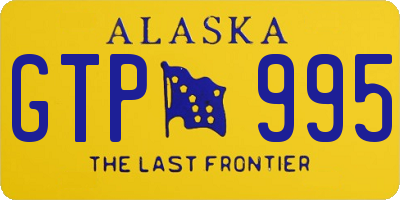 AK license plate GTP995