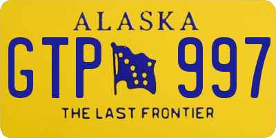 AK license plate GTP997