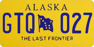 AK license plate GTQ027
