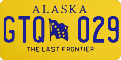 AK license plate GTQ029