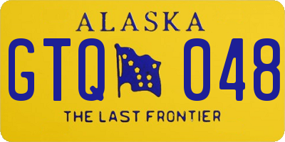 AK license plate GTQ048