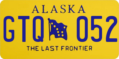 AK license plate GTQ052