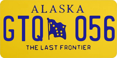 AK license plate GTQ056