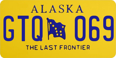 AK license plate GTQ069