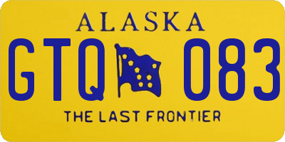 AK license plate GTQ083