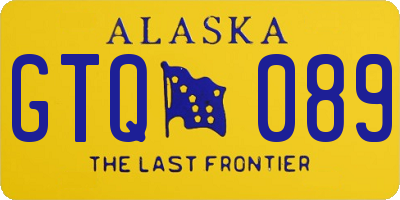AK license plate GTQ089