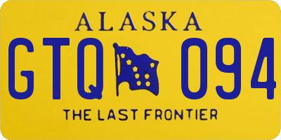 AK license plate GTQ094