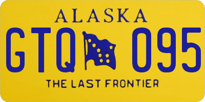 AK license plate GTQ095