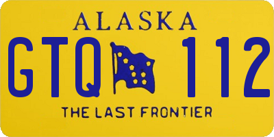 AK license plate GTQ112