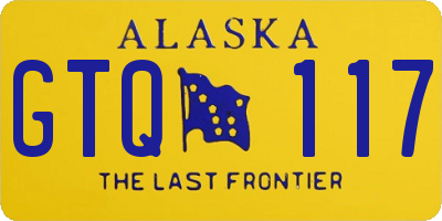 AK license plate GTQ117