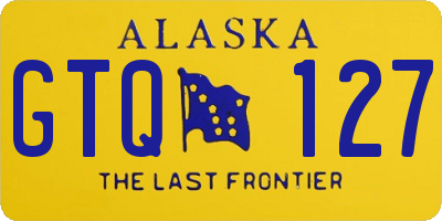 AK license plate GTQ127