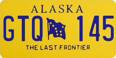 AK license plate GTQ145