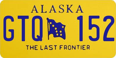 AK license plate GTQ152