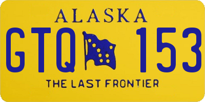 AK license plate GTQ153