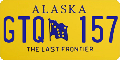 AK license plate GTQ157