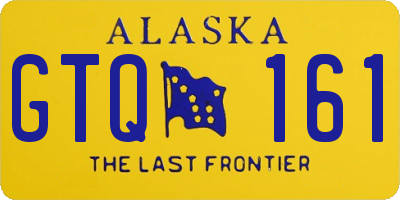 AK license plate GTQ161